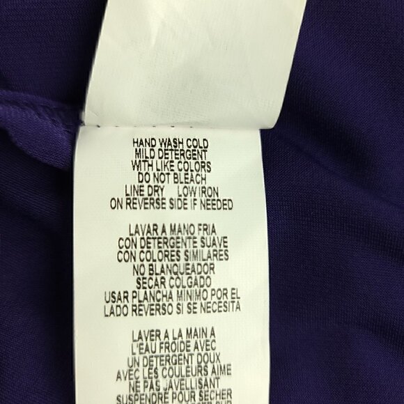 Tiana B Purple Floor Length Spandex Dress Size 6 - Picture 13 of 13